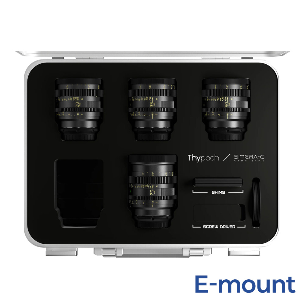 타이포크 TP-SC4P-E 시메라-C 4 키트 28, 35, 50, 75mm / E 마운트