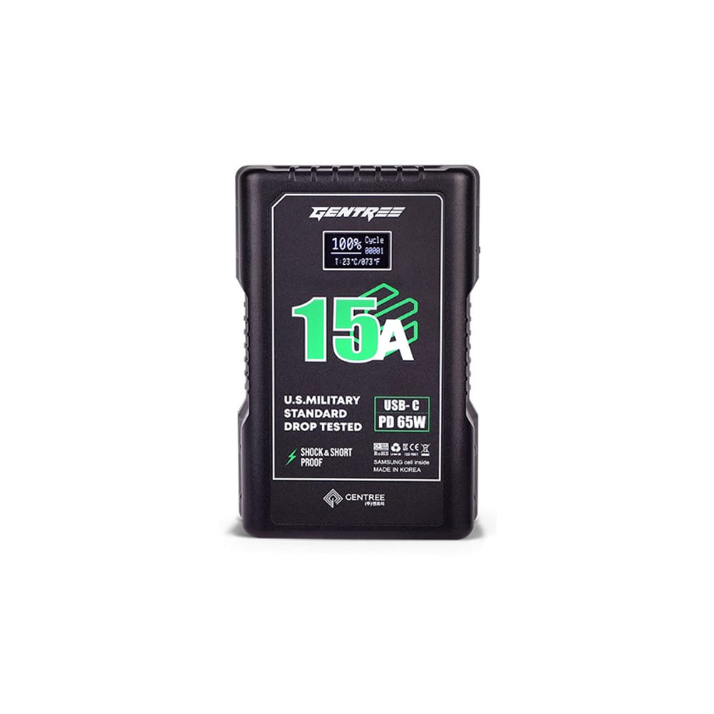 젠트리 E-CUBE-290W15A-D OLED V-마운트 배터리