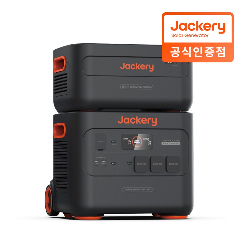 잭커리 2000Plus 인산철 올인원 파워뱅크+배터리 확장팩 세트 JE-2000Plus