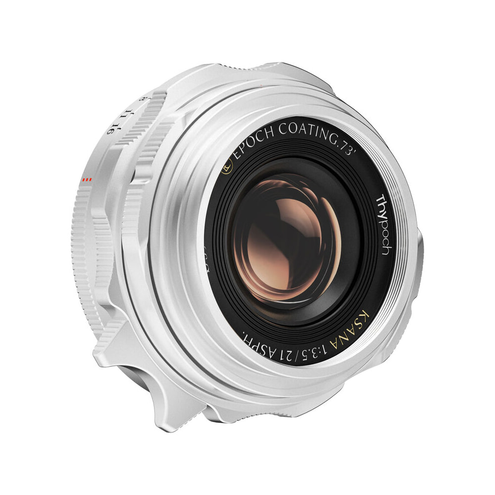타이포크 TP-K21M-SR Ksana 21mm F3.5 ASPH 라이카 M 마운트 광각 수동 렌즈(실버)