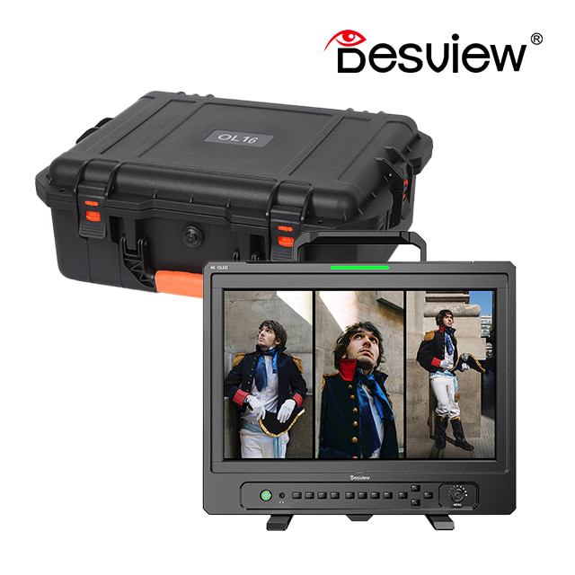 데스뷰 OL16 카메라 방송용 16인치 필드 모니터 OLED 4K