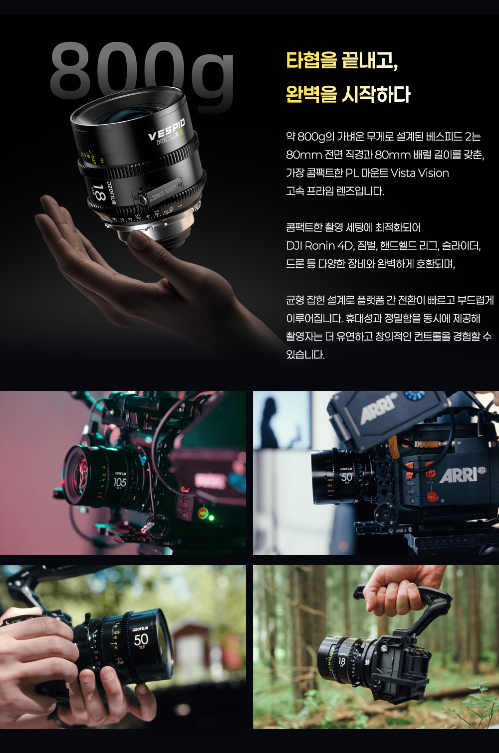 [DZOFILM] 디조필름 VESPID2 18mm T1.9 프라임 시네 렌즈 / PL마운트 베스피드2 DZO-V218IH