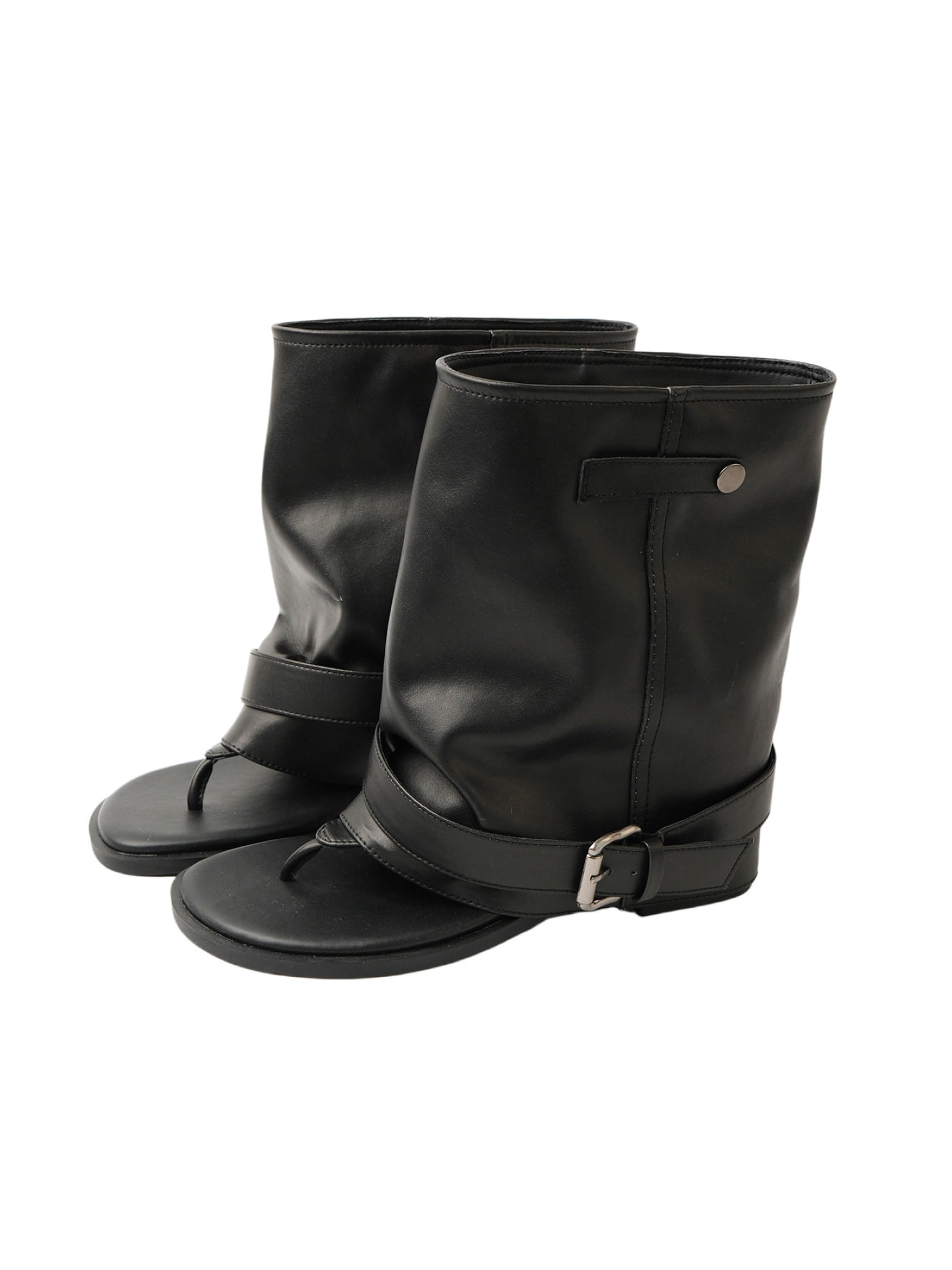 Mooreyu Atelier Buckle Sandal Boots - JAKANA