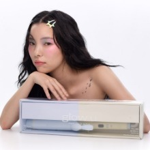 glow u エクストラロングカールアイロン グローユーエクストラロングバレルカールアイロン38