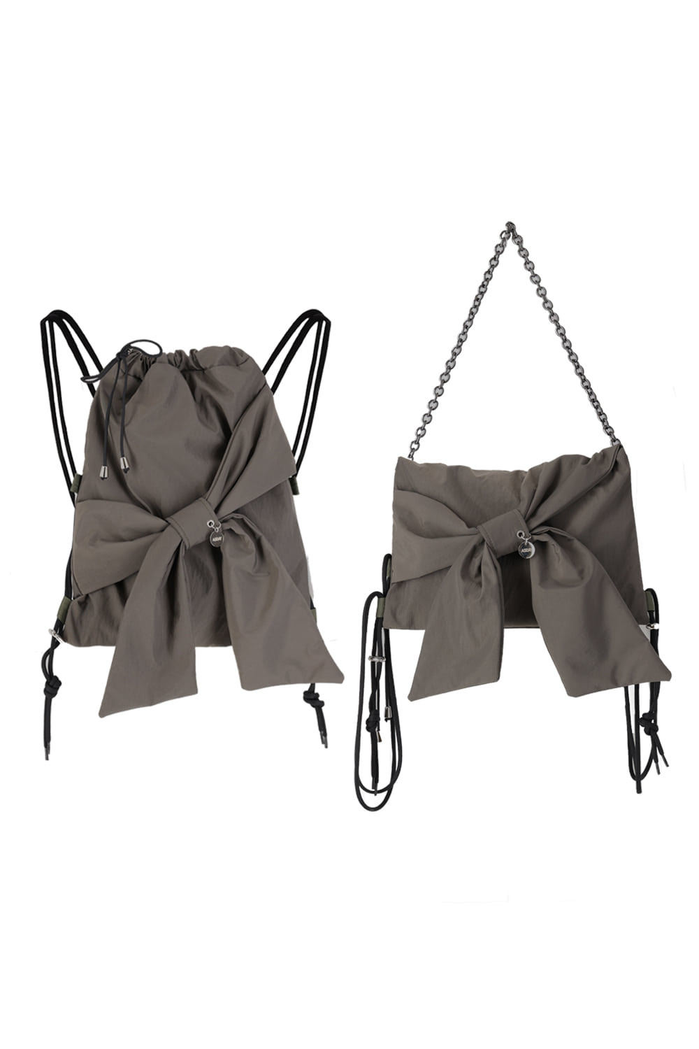 Ribbon 2way bag _Nylon khaki - ASSAY 어세이 서울