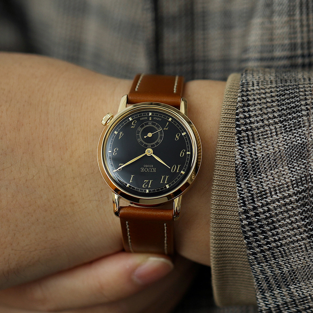 Old Smith 90-007 / Gold Case and Black Dial with Gold Hands | KUOE