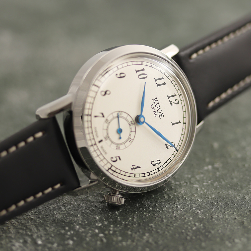 KUOE KYOTO クオ OLD SMITH 90-007 自動巻き スモールセコンド ブルー