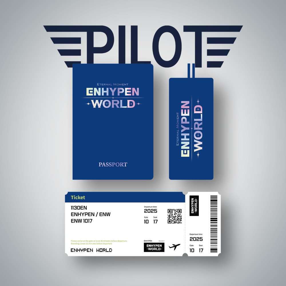 POP-UP] ENHYPEN WORLD PASSPORT NOTE SET - PILOT ver. | KITZ Shop