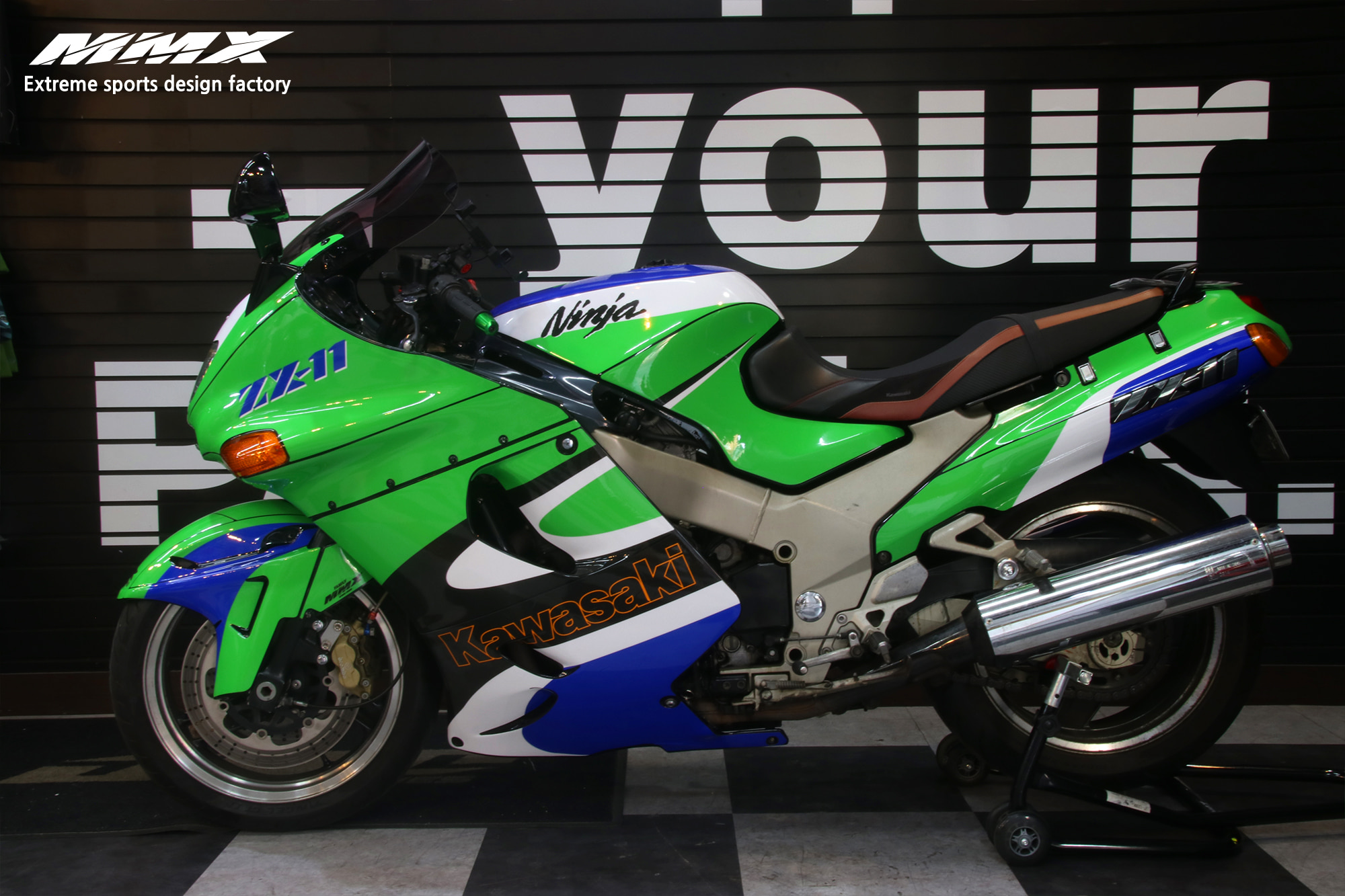 ZX-11 / Green Retro Custom Design - MMX19