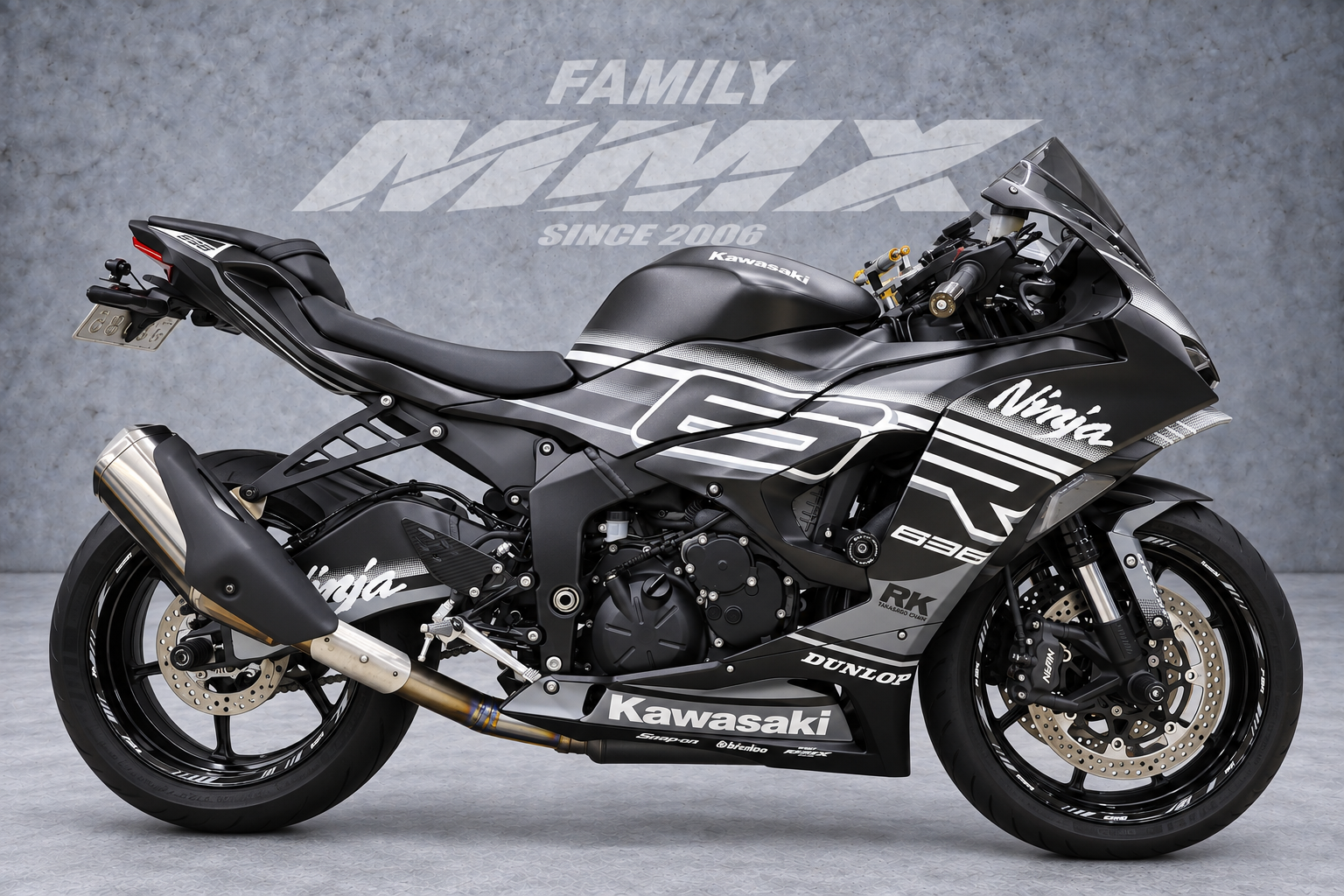 Ninja ZX-6R / Big Logo Custom Design - MMX19