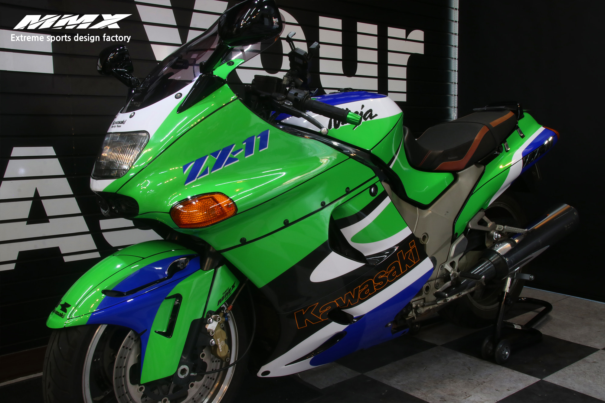 ZX-11 / Green Retro Custom Design - MMX19