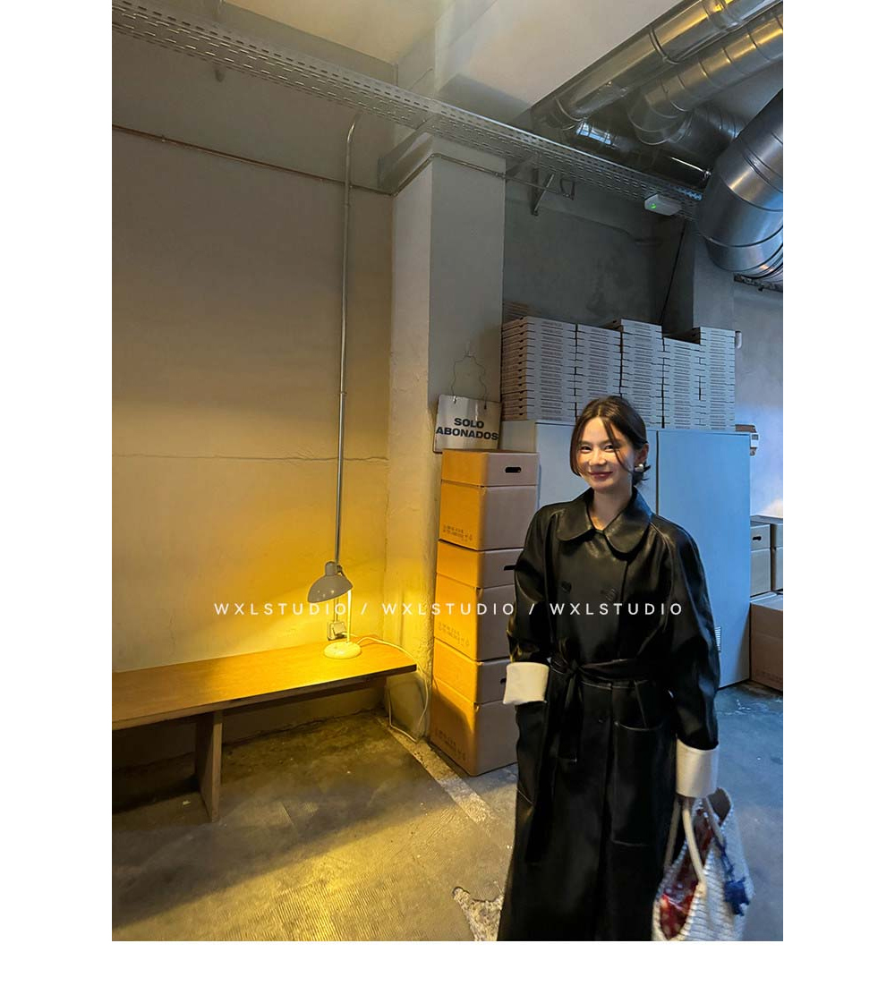 레더 벨트 트렌치 코트 봄 가을 신상 자켓 상세 이미지 36
