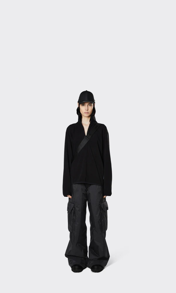 Dying Ember Slit Pullover Hood - Black - NOT4NERD