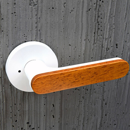 원목 방문손잡이 BPL-5001 우드 앤 화이트