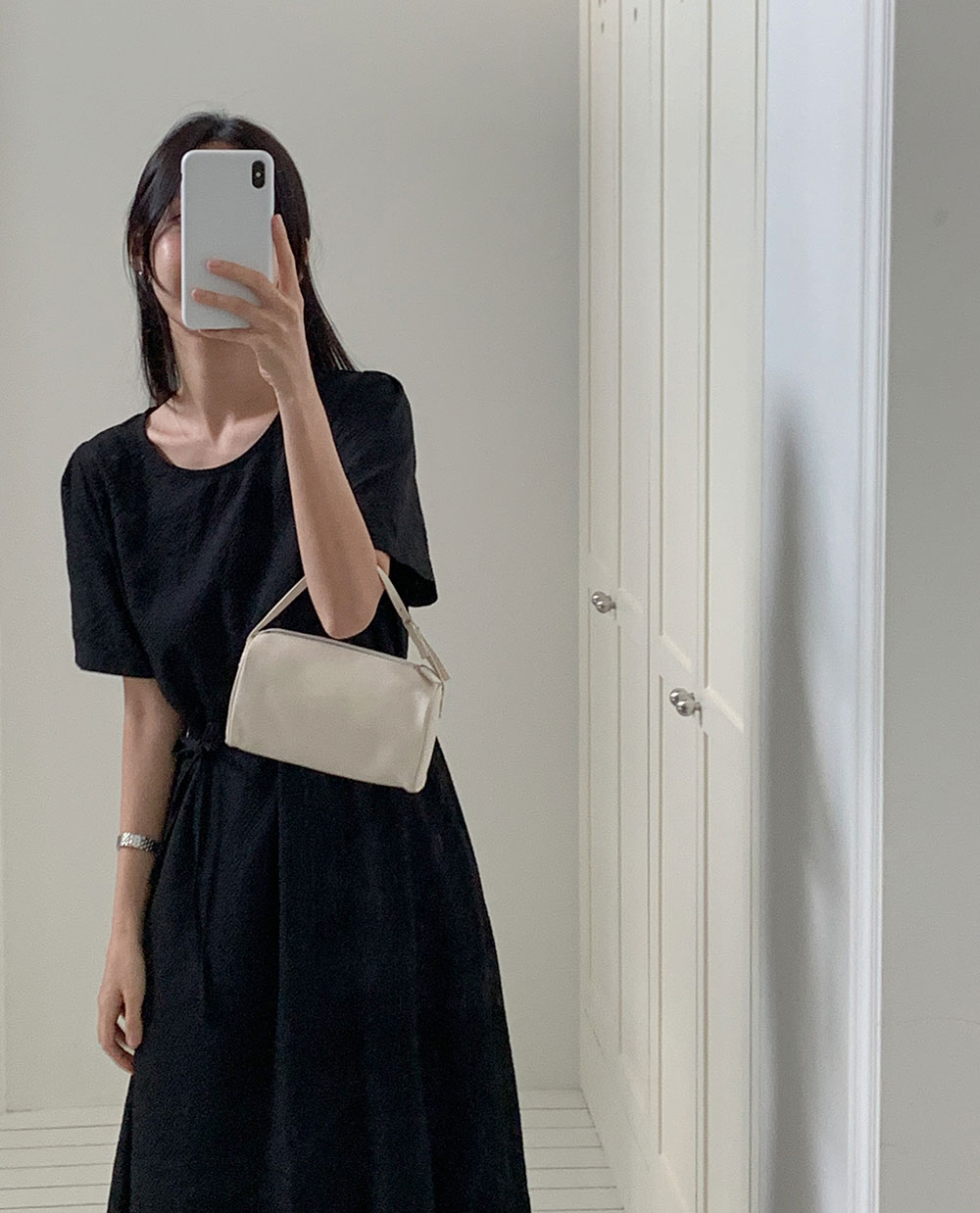 リエシアサーカーロングワンピース - CHERRYKOKO