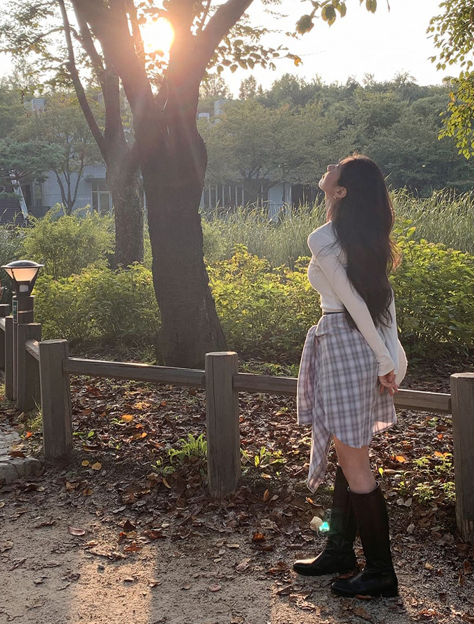 M&KYOKO 新品 刺繍ポケット リバーシブル コットンスカート 日本製