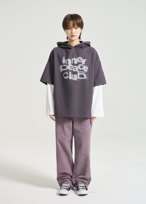 피그먼트 일자 팬츠 / purple