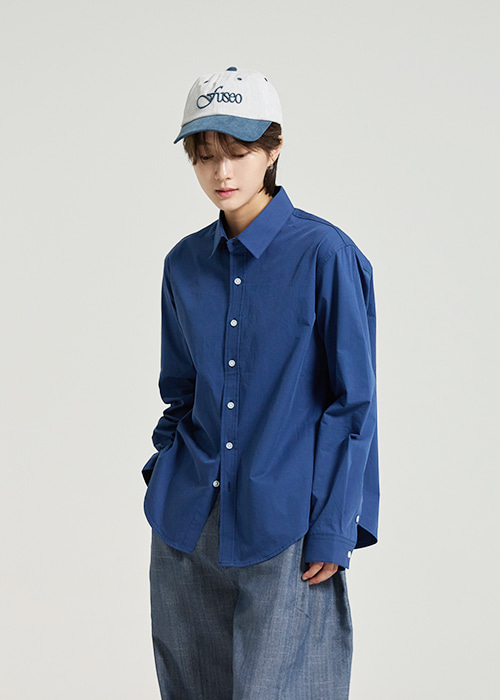고밀도 바이오 베이직 셔츠 / navy