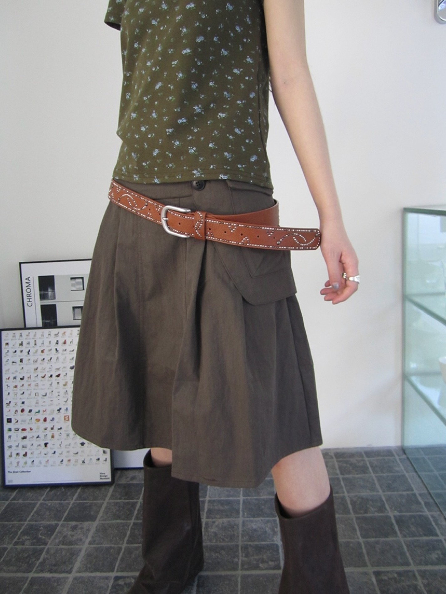 ACORN ウマ 馬 刺繍 アニマル ウール フィッシャーマンニット S724b レディース】Origami Dyed Suri Alpaca Wool Knitted Pullover
