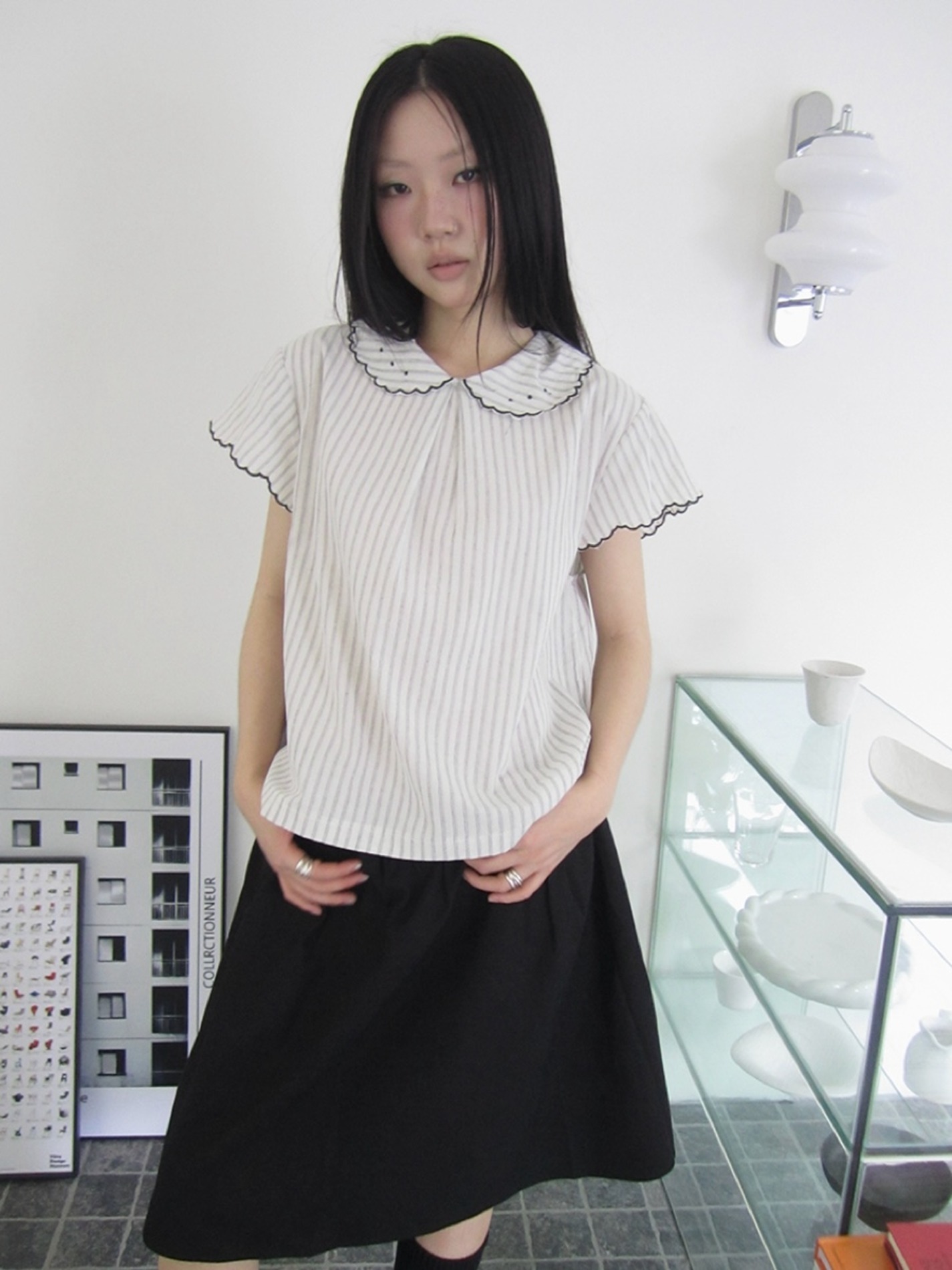 ミナペルホネン ハンドメイド バック ブガッティ カーニバル ④ミナペルホネン/carnivalカーニバルネイビー/メガネケース