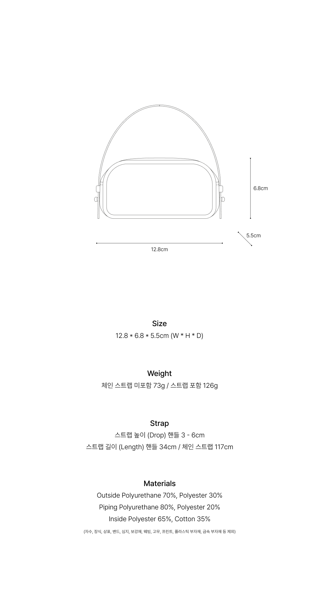 Pebble Bag Mini Light Blue