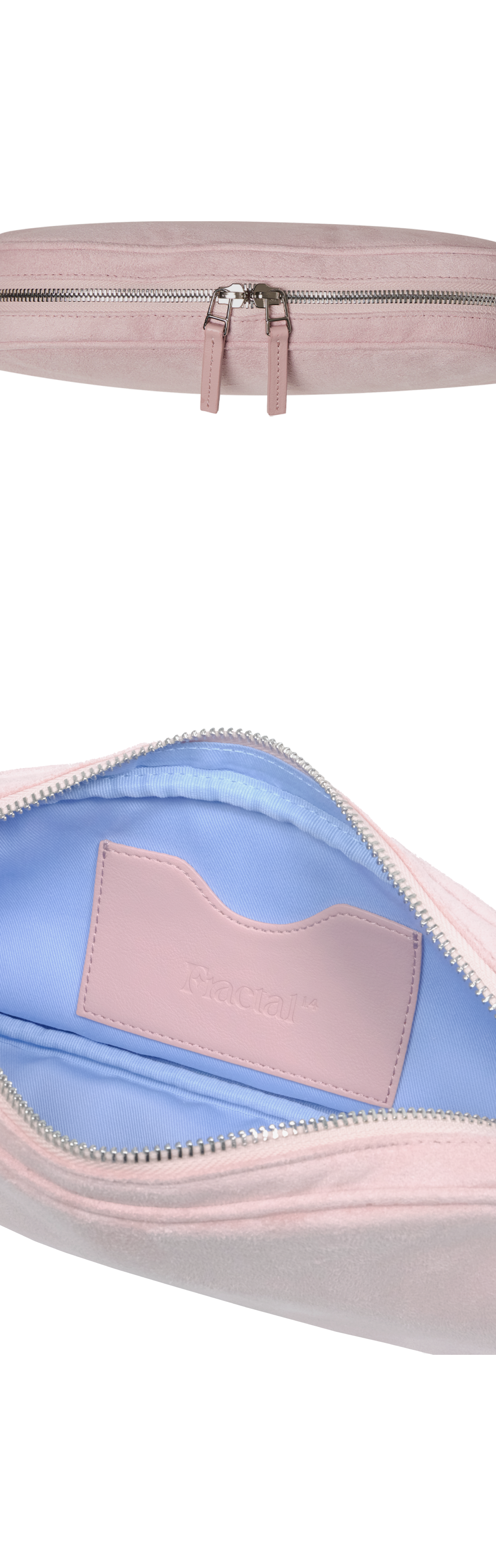 Pebble Bag Suede Pink