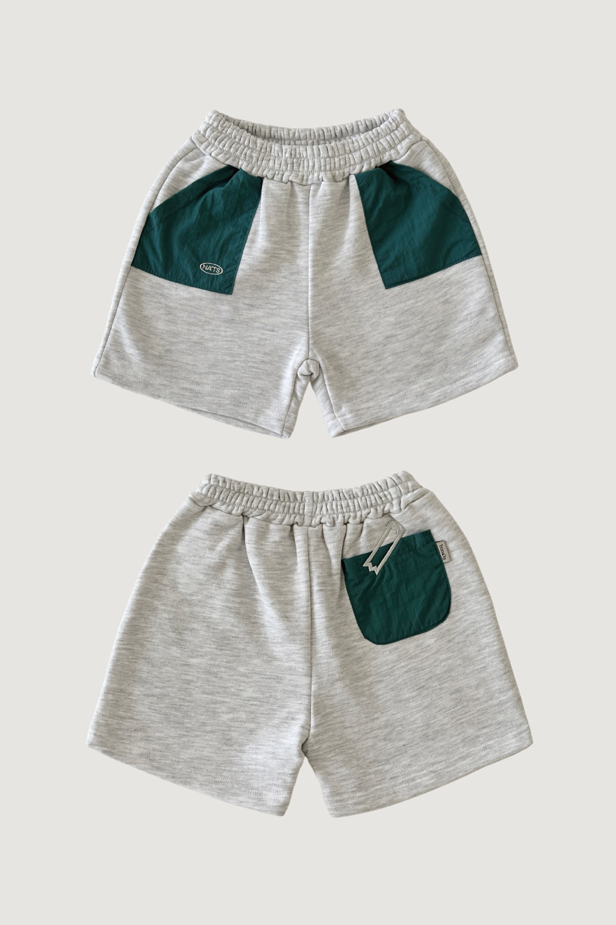 Nats nylon Coloring sweat shorts (Melange)