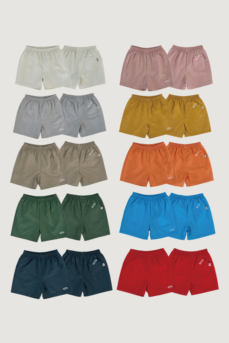 Palette Nylon Shorts. 10color