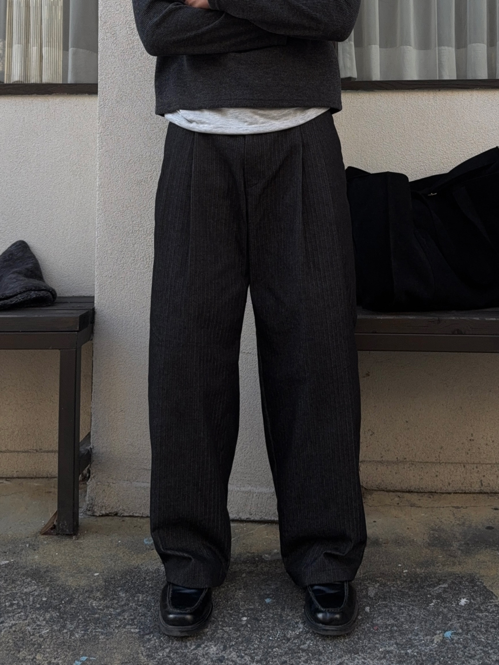 코트 모델 착용 이미지-S1L29