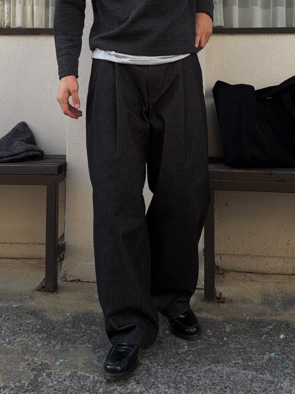 코트 모델 착용 이미지-S1L35