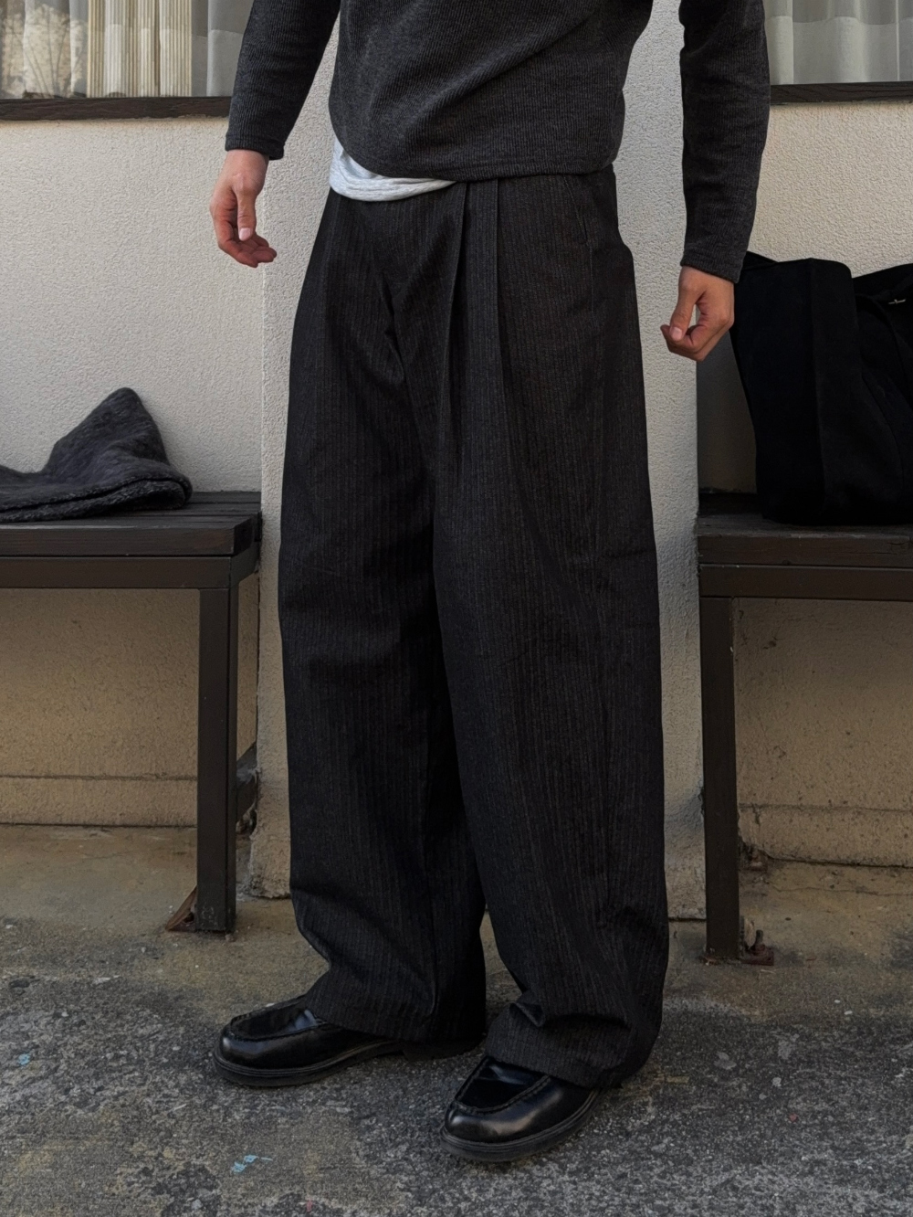 코트 모델 착용 이미지-S1L31