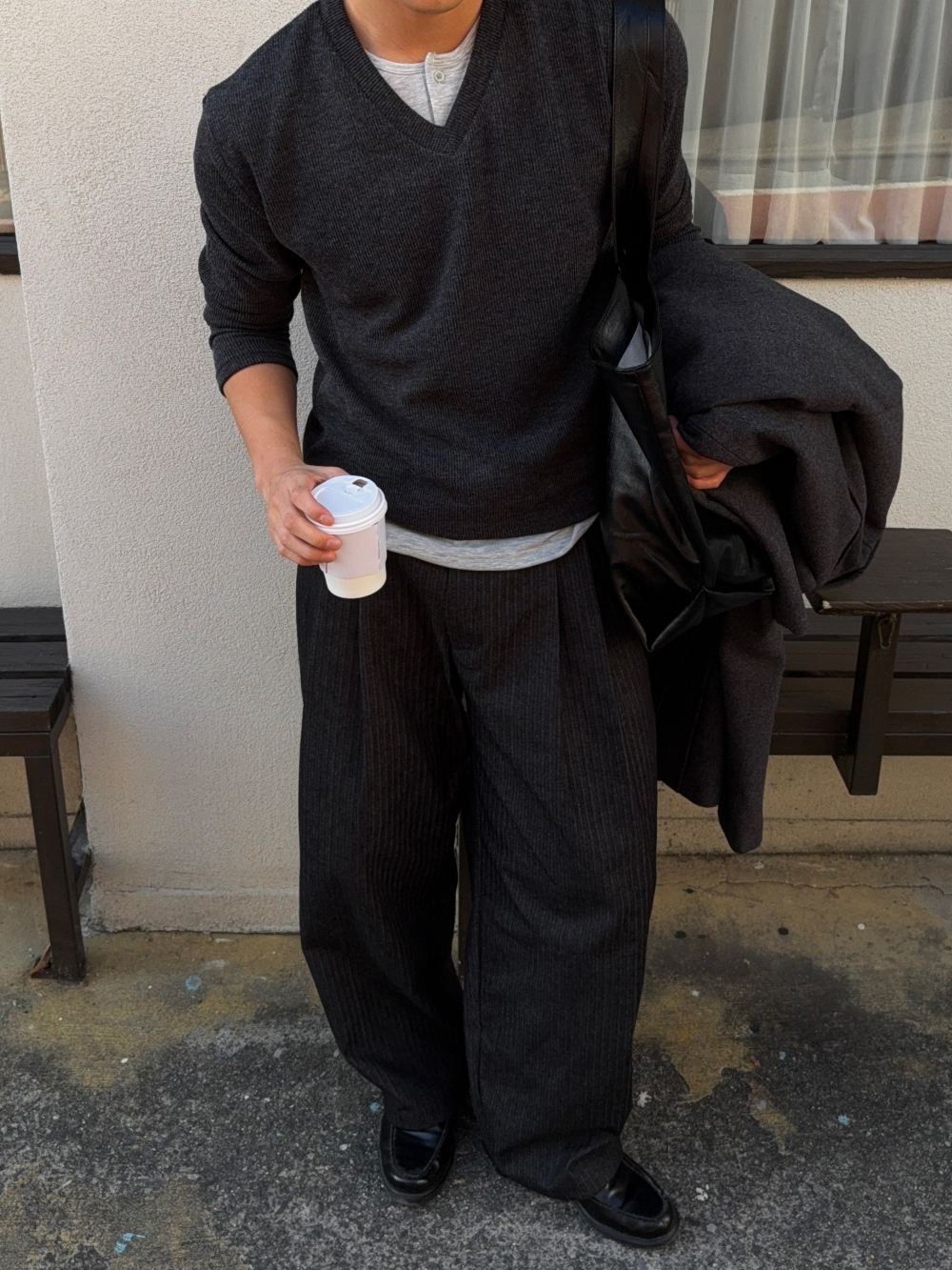 코트 모델 착용 이미지-S1L39