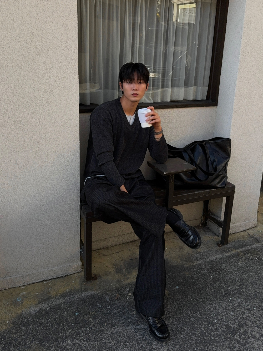 코트 모델 착용 이미지-S1L27