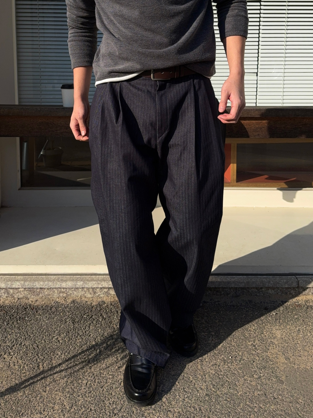 코트 모델 착용 이미지-S2L34