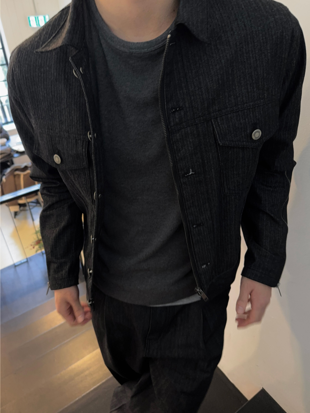 재킷 모델 착용 이미지-S1L40