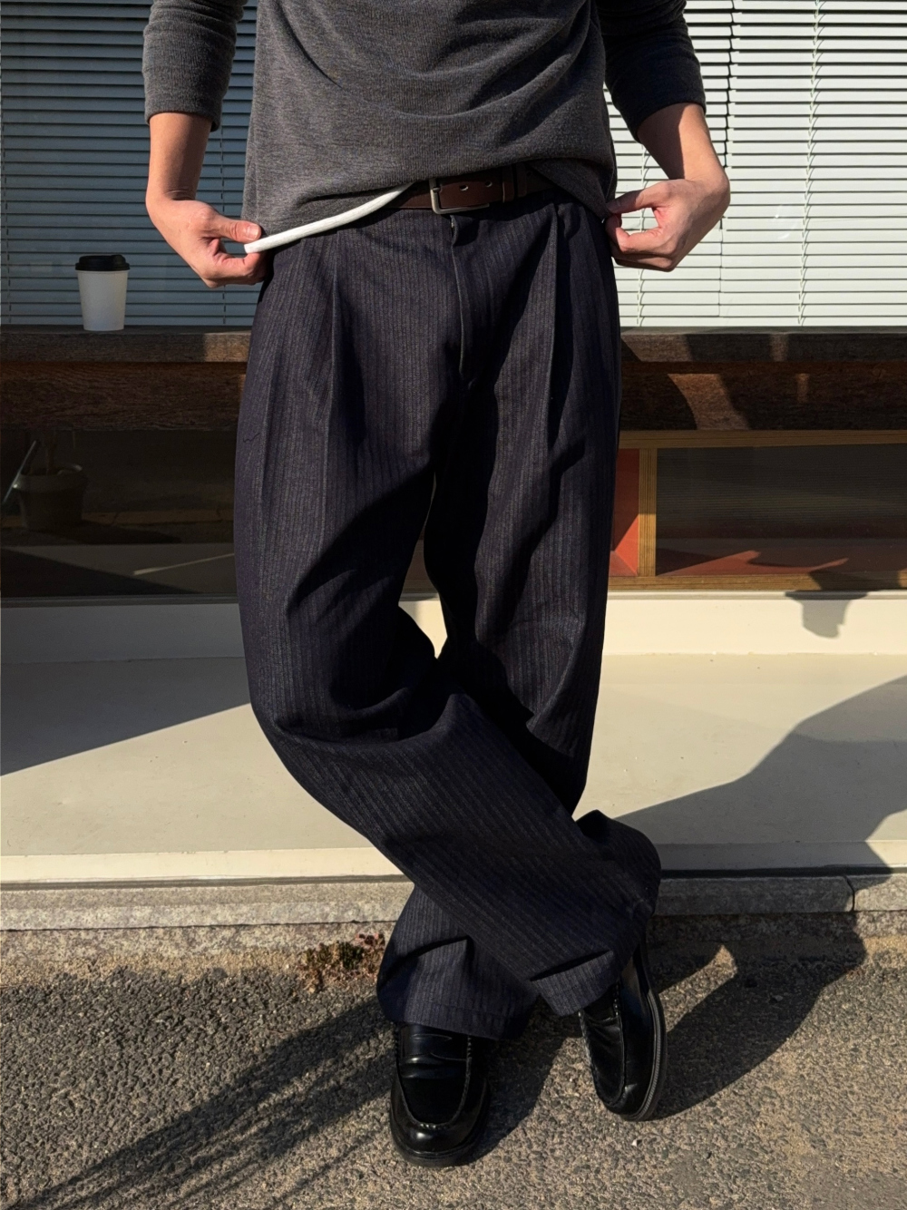 코트 모델 착용 이미지-S2L32