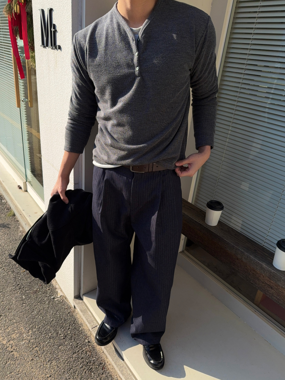 코트 모델 착용 이미지-S2L36