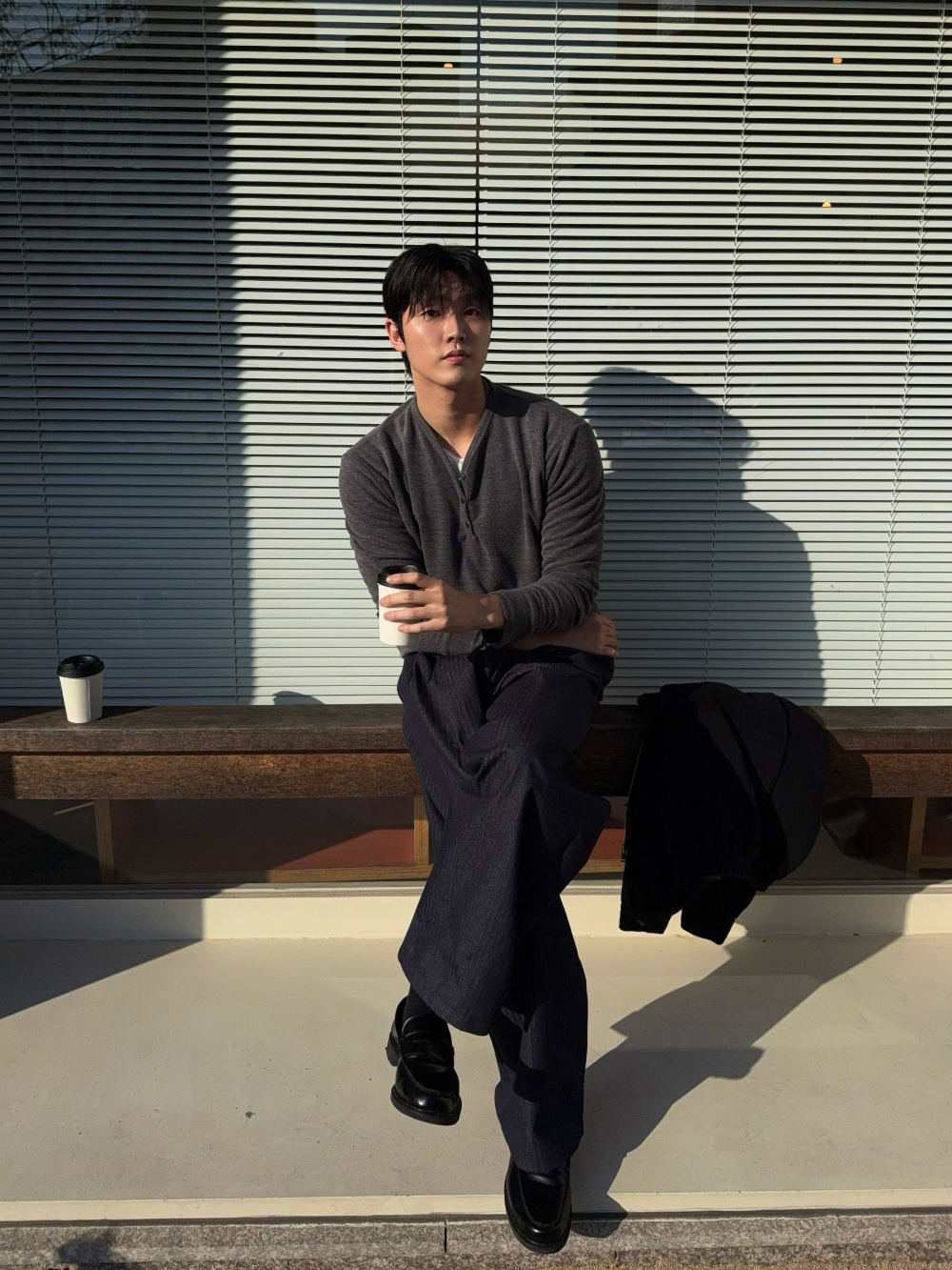 코트 모델 착용 이미지-S2L29