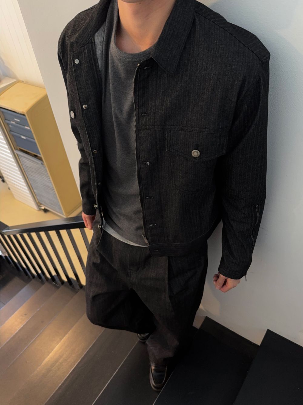 재킷 모델 착용 이미지-S1L44