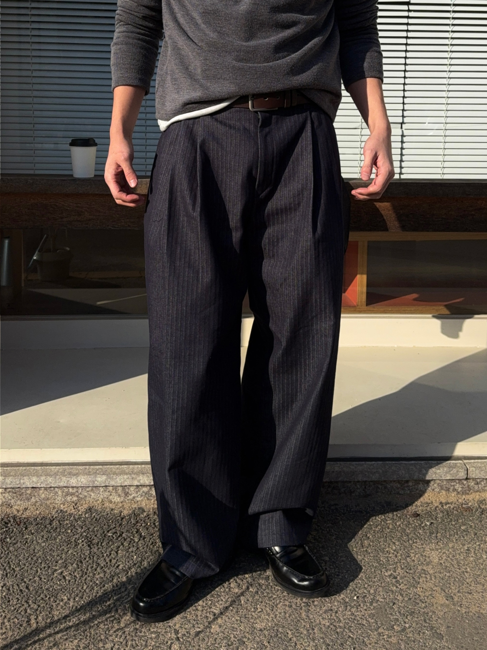 코트 모델 착용 이미지-S2L35