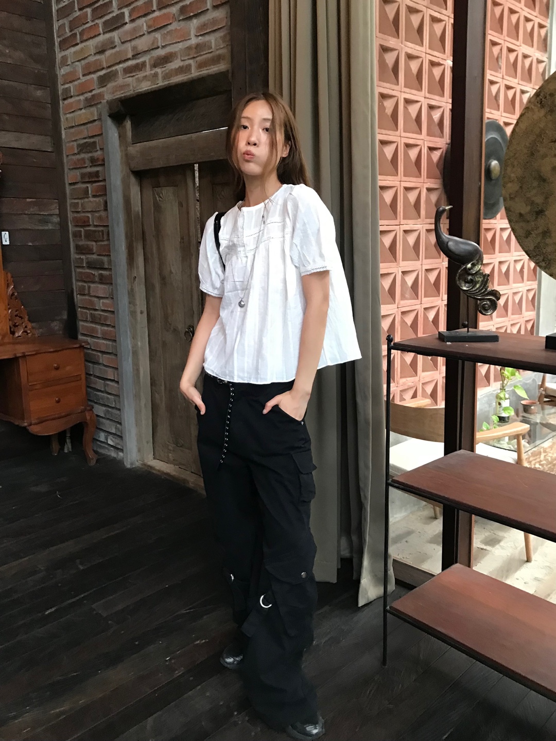 OHNE | stone cargo pants