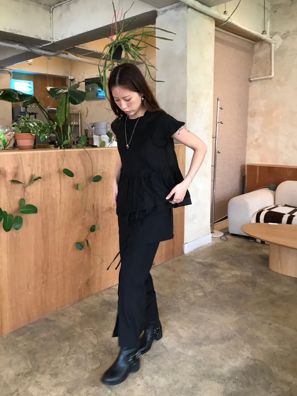 드레스 모델 착용 이미지-S1L44