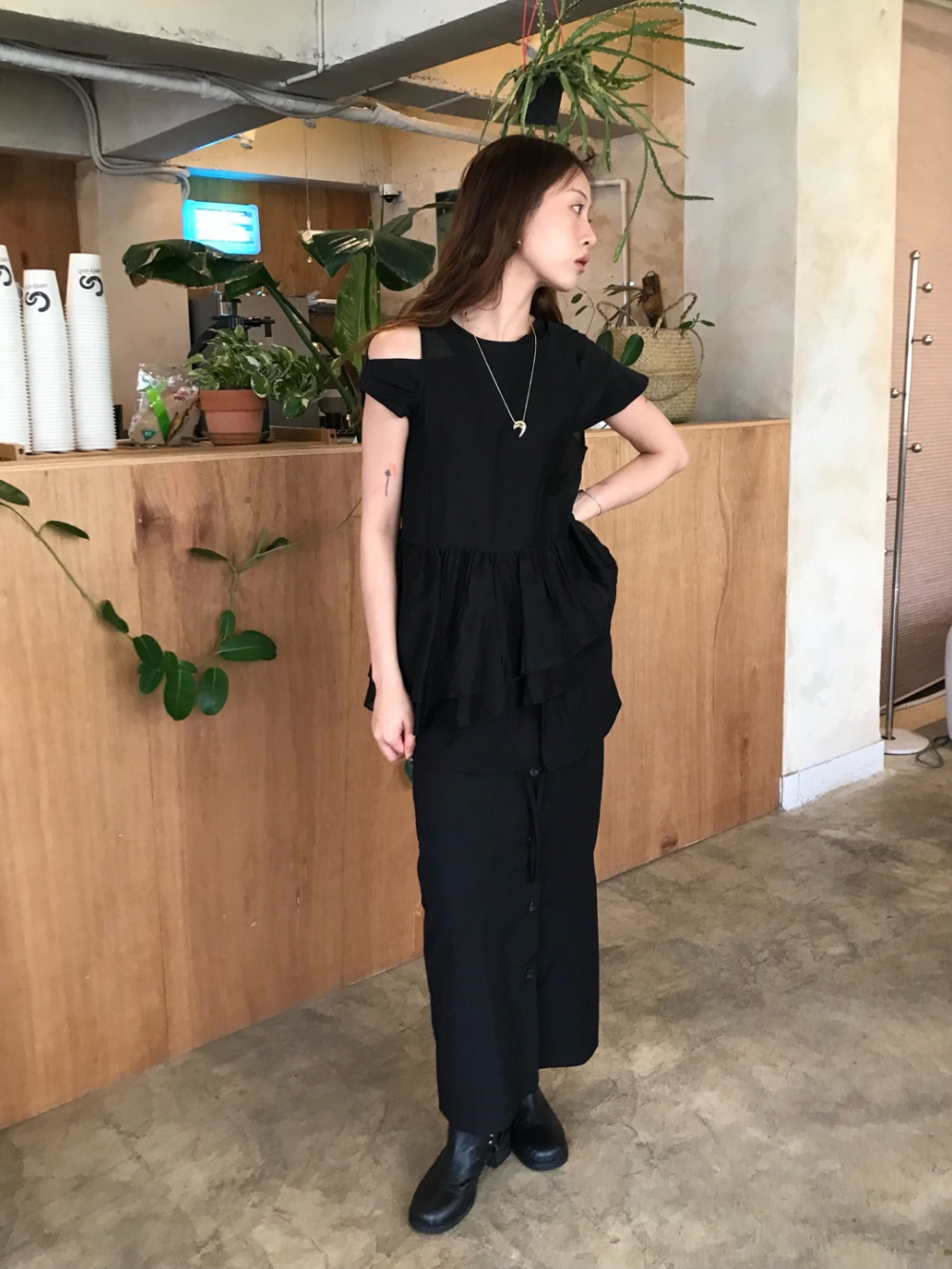 드레스 모델 착용 이미지-S1L41