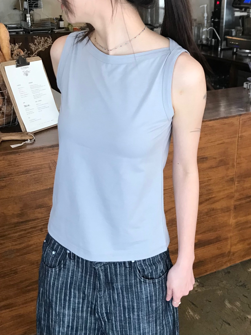 반팔 티셔츠 모델 착용 이미지-S1L28