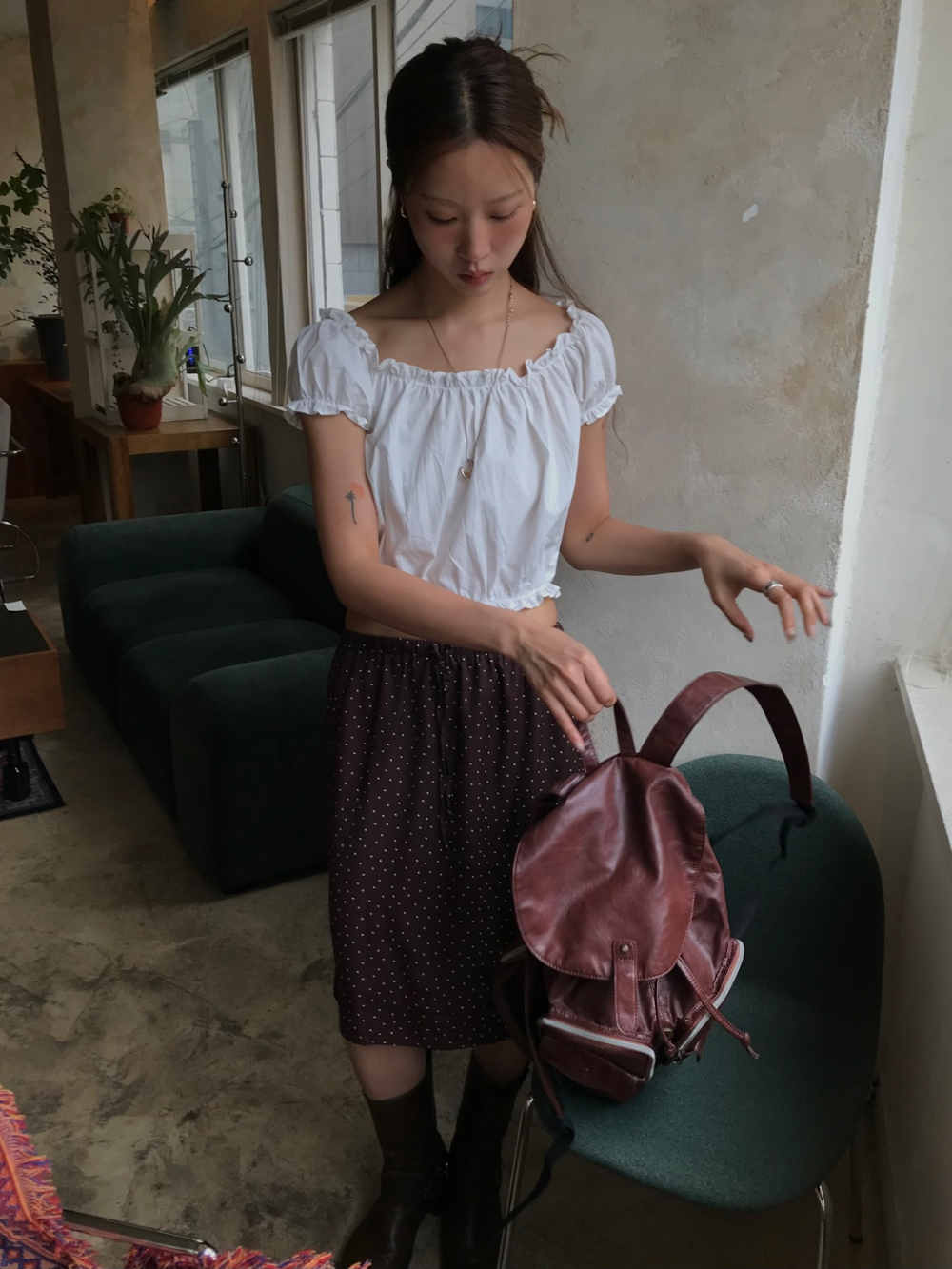 드레스 모델 착용 이미지-S1L34