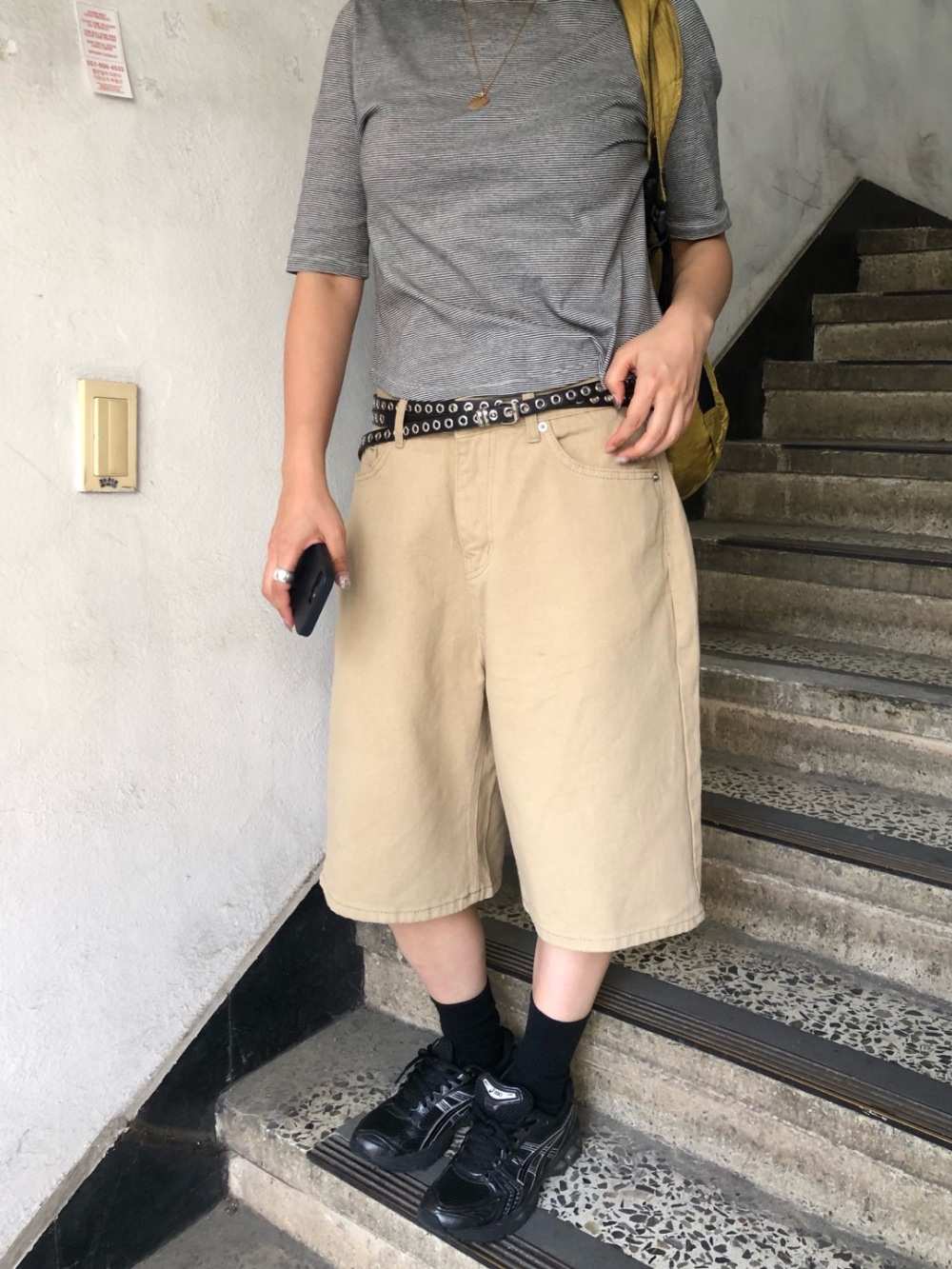 wide cotton bermuda pants | ファッション通販サイト NUGU