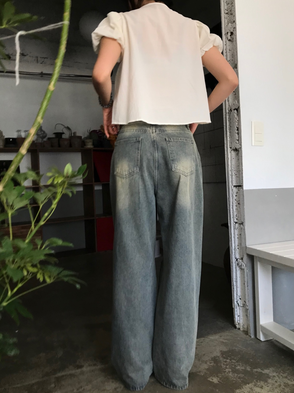 vintage damaged denim pants | ファッション通販サイト NUGU