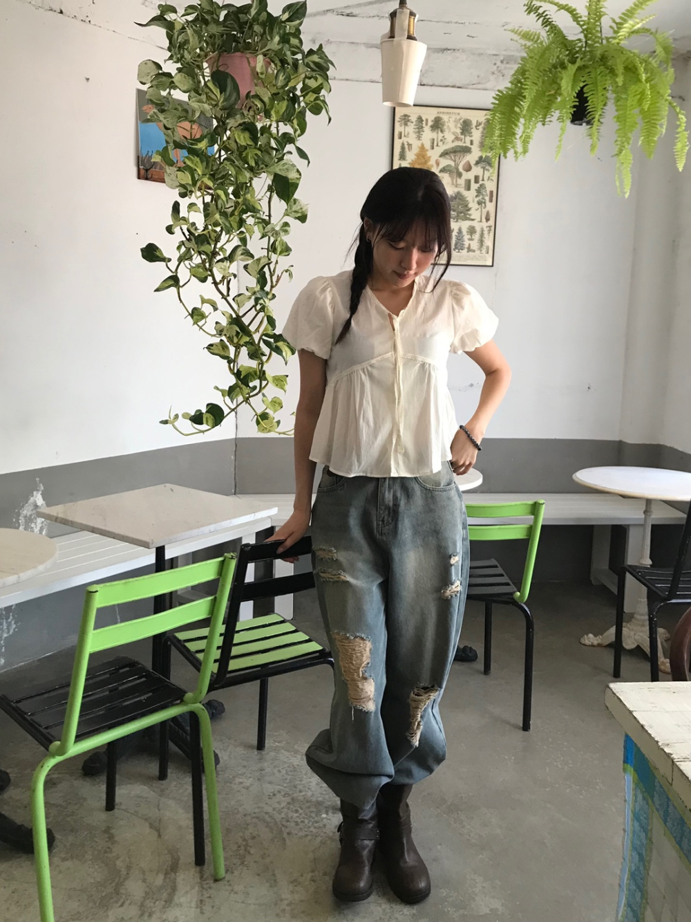 vintage damaged denim pants | ファッション通販サイト NUGU