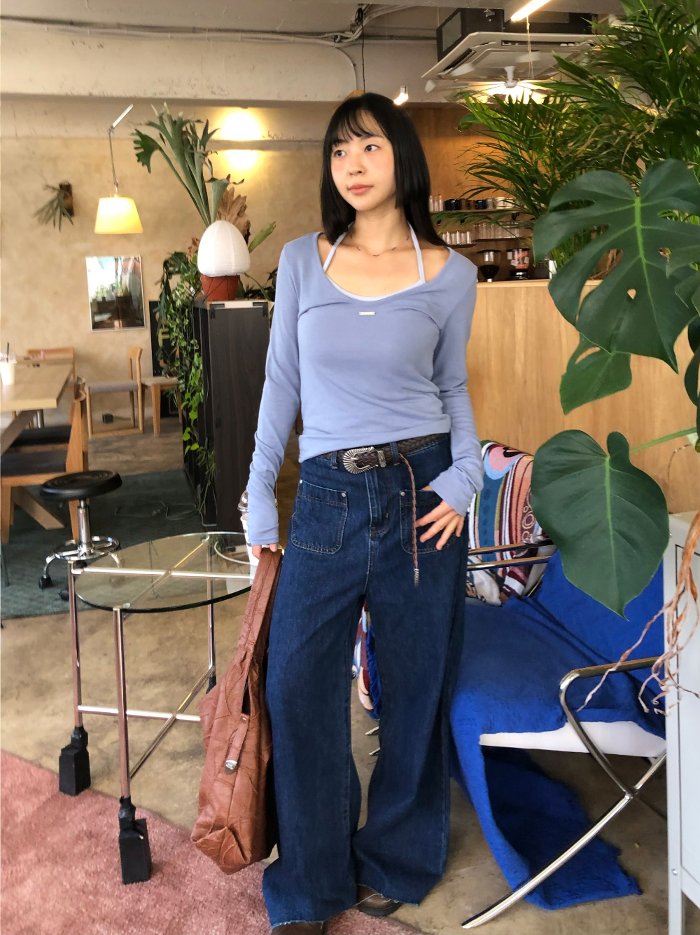 민袖丈 모델 착용 이미지-S1L27