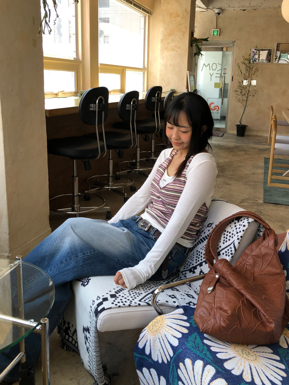 민袖丈 모델 착용 이미지-S1L46